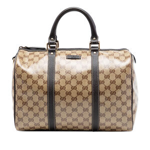 Pre-Loved Gucci Medium GG Crystal Joy Boston Bag
